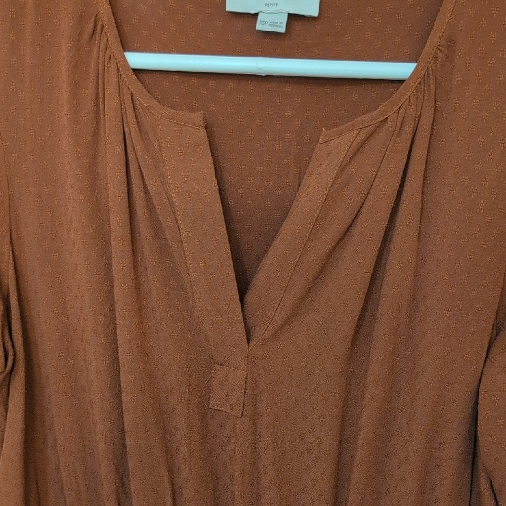 LOFT Rust Midi Dress - Picture 4 of 8
